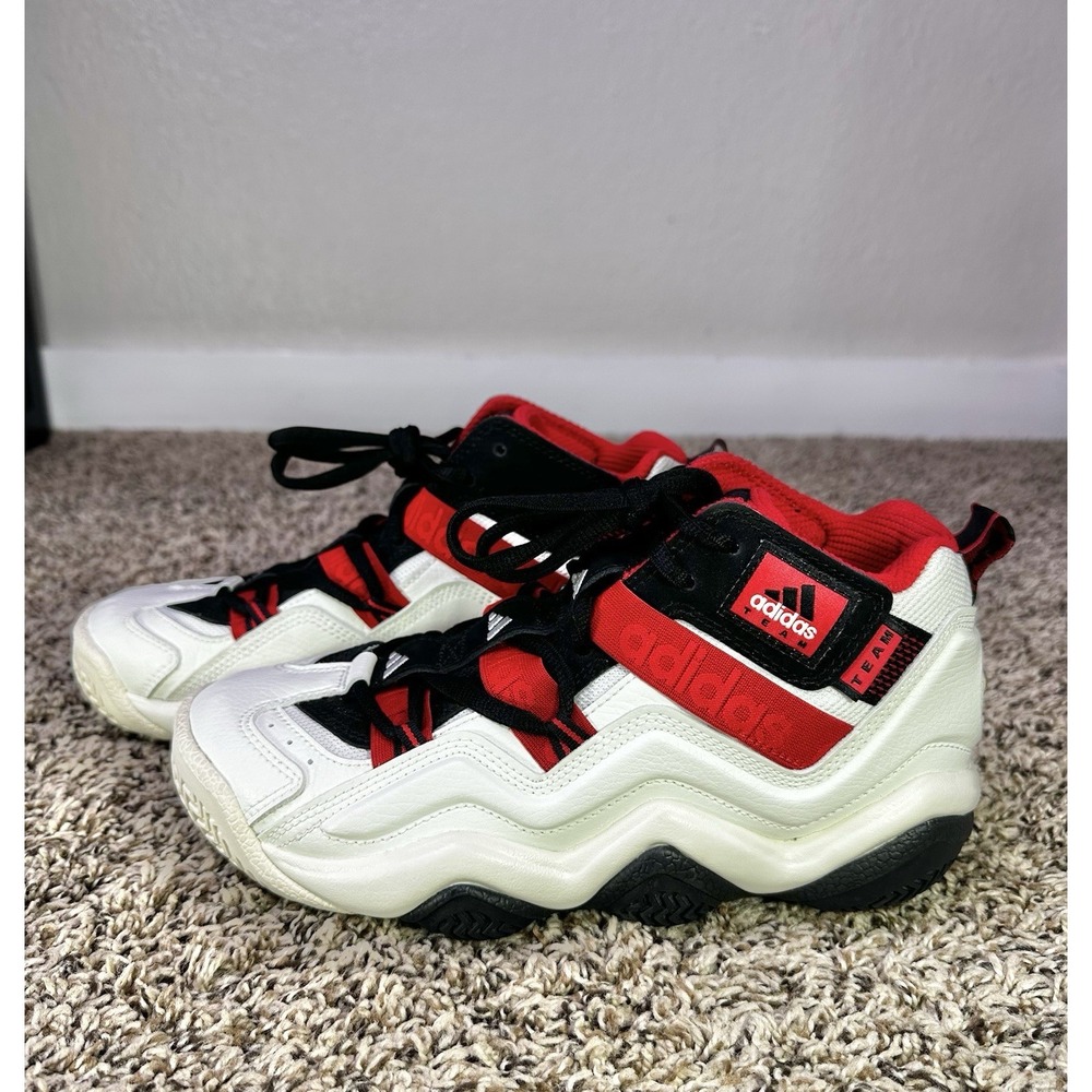 Adidas‎ Men's Top Ten 2000 Basketball Shoes Of White/Black/Red Size 7